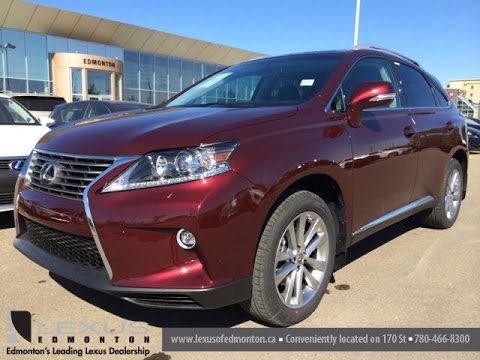 New Red on Black 2015 Lexus RX 350 AWD - Touring Package Review at Lexus of Edmonton