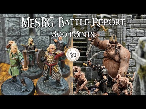 MESBG Battle Report | Goblin Town Vs Defenders of Helms Deep | 800 points