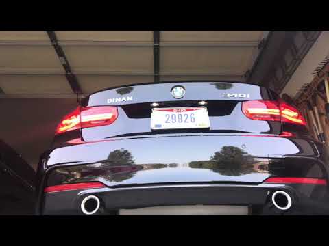 2016 BMW 340i stock exhaust vs. stock exhaust with DINAN mid-pipe