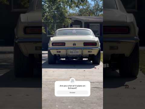 1967 camaro Ls Swap 5.3, Long tubes, X pipe, Pypes Violator mufflers #chevrolet #camaro #lsswap
