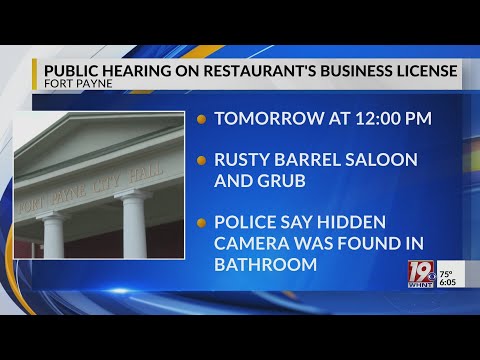 Public Hearing on Restaurant's Business License | Aug. 3 ...