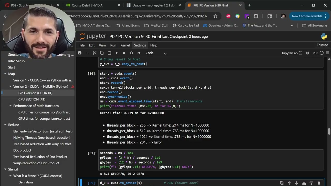 Programming in CUDA Python - Structured GPU Pattern Lab: Map, Reduce, and Stencil