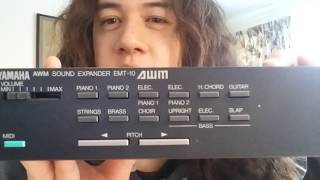 Video thumbnail for EDS: Late 80's Yamaha EMT-10 AWM Sound Expander - Demoing all basic tones by TallismanRogue