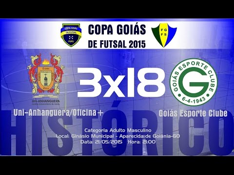 Gols - UniAnhanguera/Oficina+ x Goiás EC - Copa Goiás 2015 - Adulto Masculino