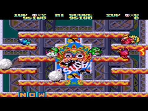 Snow Bros.: Nick & Tom (Sega Mega Drive, 1993, Japan) Demo