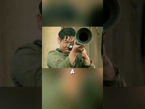A South Korean veteran carried a rocket launcher and faced off against a tank.#movie #film #fyp