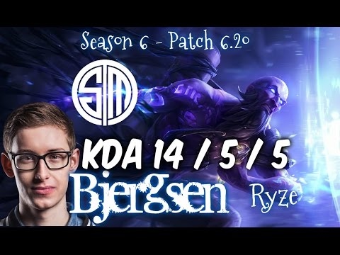 TSM Bjergsen RYZE vs KENNEN Mid - Patch 6.20 NA Ranked | League of Legends
