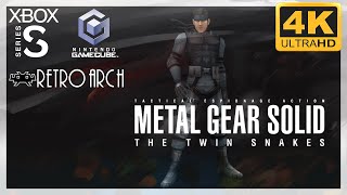 [4K] Metal Gear Solid : The Twin Snakes / Xbox Series S - Gamecube via RetroArch