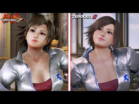 Tekken 8 - All Character Costumes Comparison (TK7 Style) - TK7 vs TK8