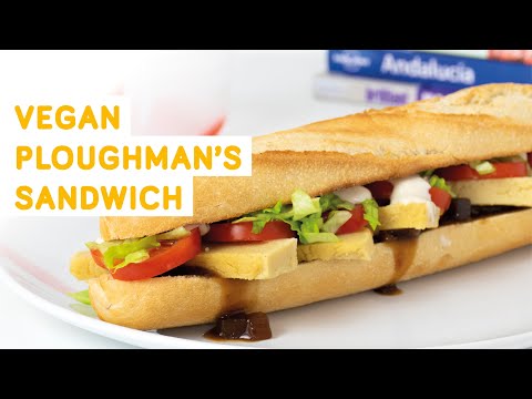 Vegan Ploughman's sandwich recipe - easy and delicious