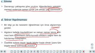 Eğitim Vadisi AYT Felsefe 5.Föy Öğrenme, Düşünme ve Bellek 2 Konu Anlatım Videoları