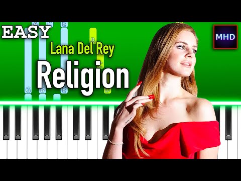 Lana Del Rey - Religion - Piano Tutorial [EASY]