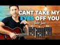 Cant Take My Eyes Off You Joseph Vincent Guitar Tutorial For Beginners Easy Chords