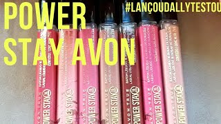 "RESENHA BATOM POWER STAY AVON"💄💄💄💄#LANÇOUDALLYTESTOU.