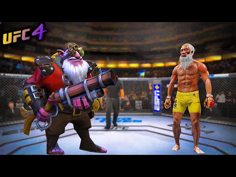 Old Bruce Lee vs. Sniper (Dota 2) - EA sports UFC 4