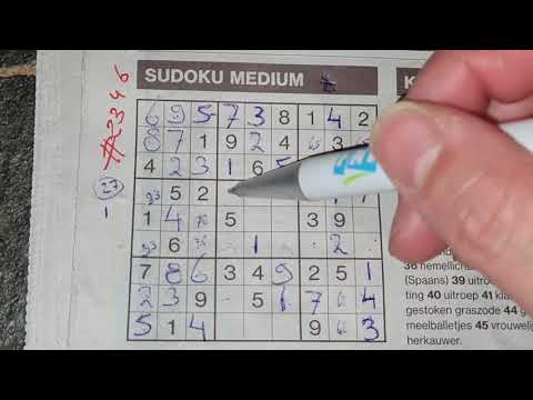 Check it out! (#2346) Medium Sudoku puzzle. 02-18-2021