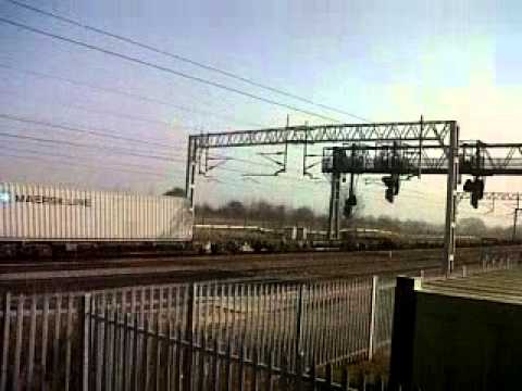 Freightliner 86612 and 86614 passing bolehall, Tamworth