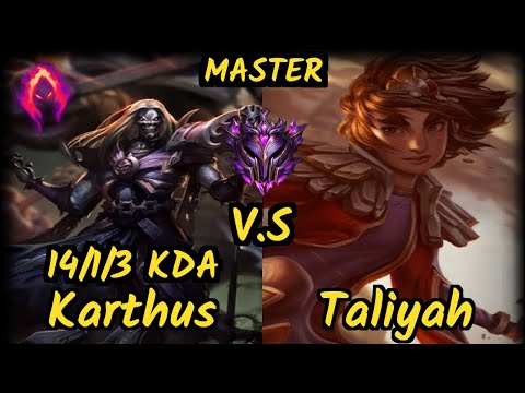 MRDS TynX (KARTHUS) vs TALIYAH - 14/1/3 KDA JUNGLE GAMEPLAY - EUW Ranked MASTER