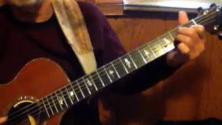 Upside Looking Down by Walter Becker cover - chord charts on the description