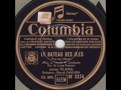 Jaime Plana  " le bateau des iles "  1938