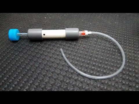 How to Make Mini Suction Pump | Manual Air Suction Pump Video