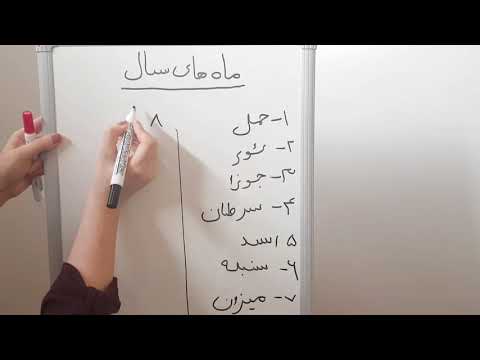 Months of the year In Dari/Farsi & seasons