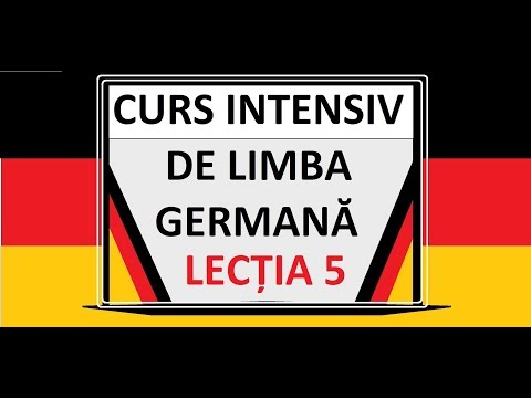 Limba Germana pentru incepatori | A1 | Curs INTENSIV | LECTIA 5