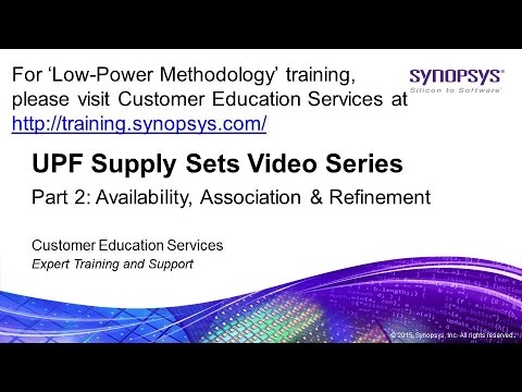 UPF Supply Sets Video Series – Part 2: Availability, Association and Refinement