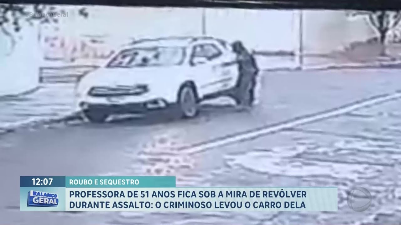 Professora fica sob mira de revólver e tem caminhonete levada por assaltante, em Franca