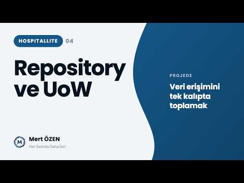 HospitalLite (HMS): Generic Repository Pattern ve Unit Of Work Entegrasyonu