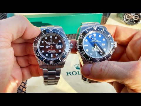 Rolex Deepsea and Rolex Sea-dweller comparison.