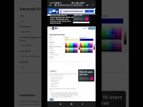 Finest Ai Favicon Generator For App And Website🤖 #ytshorts #favicon #icon