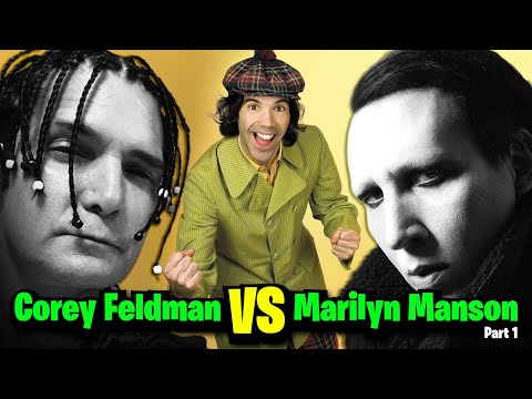 Corey Feldman vs Marilyn Manson Part 1 (Nardwuar the Human Serviette)