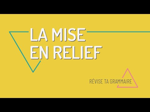 C'est... qui/que... : introduction à la mise en relief en français