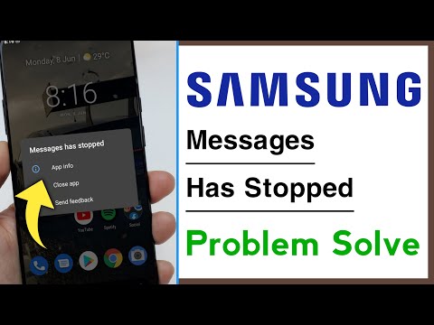 Samsung Messages Has Stopped Problem Solve