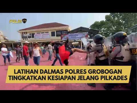 LATIHAN DALMAS POLRES GROBOGAN TINGKATKAN KESIAPAN JELANG PILKADES