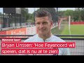 Bryan Linssen op dreef voor Feyenoord tegen AEK Athene