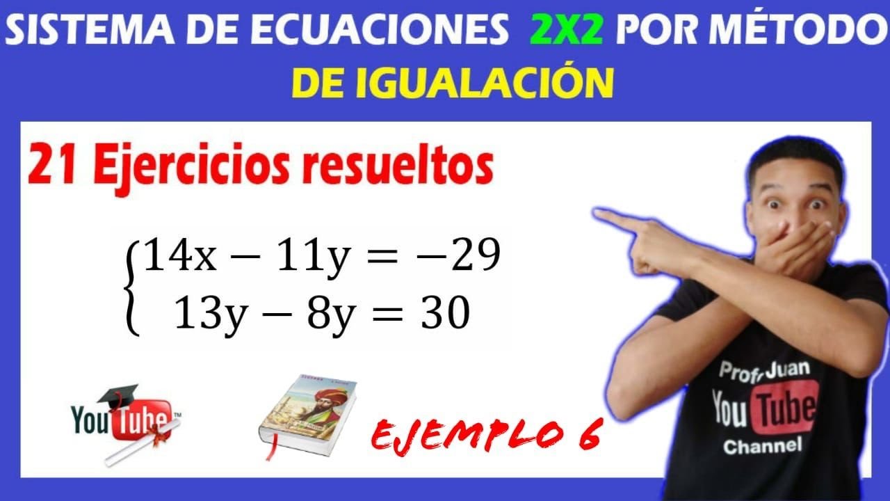 🎯👉 Sistema de Ecuaciones Lineales 2×2 POR MÉTODO DE IGUALACIÓN | 💥 Súper FÁCIL [Para PRINCIPIANTES]✅