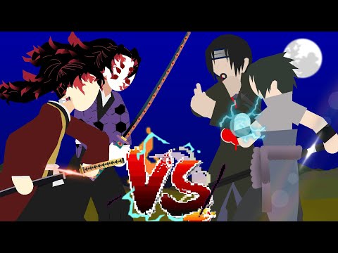 Itachi & Sasuke VS Yorrichi & Kokushibou | Fan Animation (Stick Nodes) Ft @Yolteryn