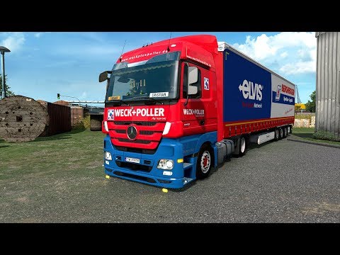 [ETS2 1.36 Beta] Euro Truck Simulator 2 - Next-Gen Graphic - Mercedes Actros MP3 - Krone Trailer
