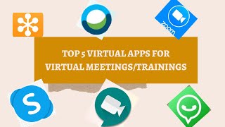 5 virtual apps for virtual meetings and training | organizing a virtual meeting  #remoteworktools