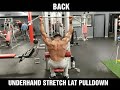 UNDERHAND STRETCH LAT PULLDOWN PULLDOWN #backworkout #damianbaileyfitness #scoliosissurvivor