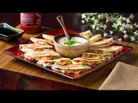 Quesadillas Vegetarianas con un Toque Asiático