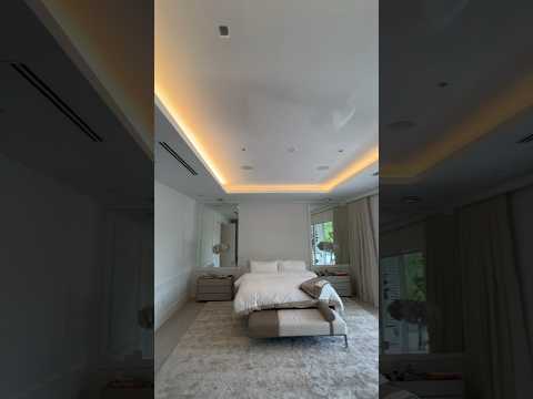 LED Ceiling Lights Tray Design #construction #shorts #miami