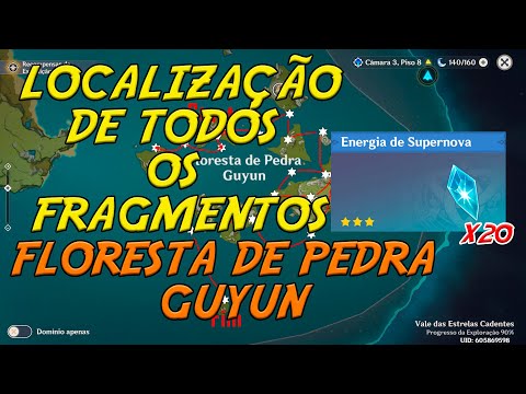 LOCALIZAÇÃO DE TODOS OS FRAGMENTOS DA FLORESTA DE PEDRA GUYUN - Dicas Genshin impact