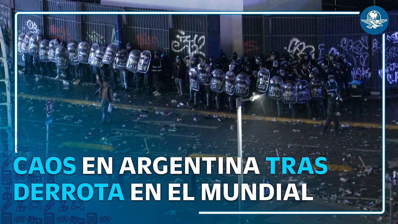Argentina vive disturbios tras perder la final del Mundial 2026; hay 12 detenidos