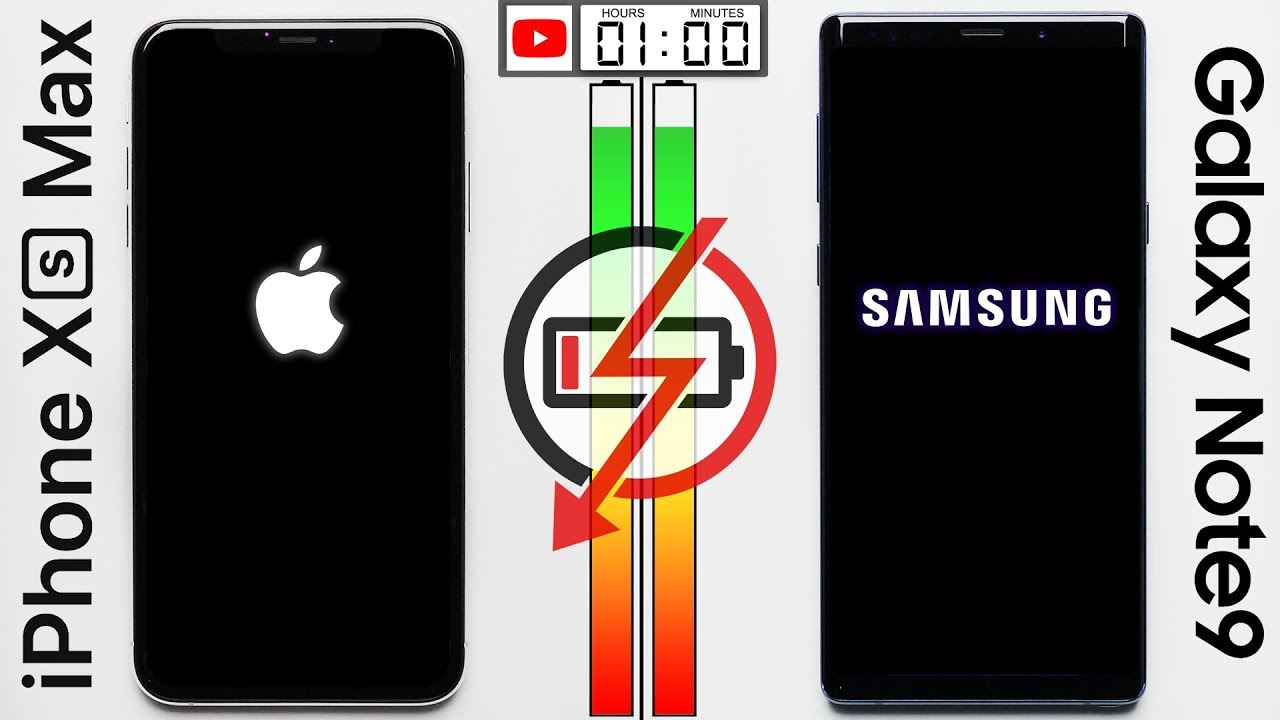 iPhone XS Max vs. Galaxy Note 9 Battery Test