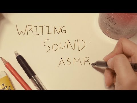 [ASMR] 다양한 글씨 쓰는 소리Graffiti writing sound Fountain, pencil and pen sounds다양한 글씨 쓰는 소리