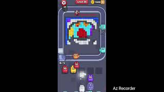 Pixel Flow level 36 hard level Walkthrough Solution