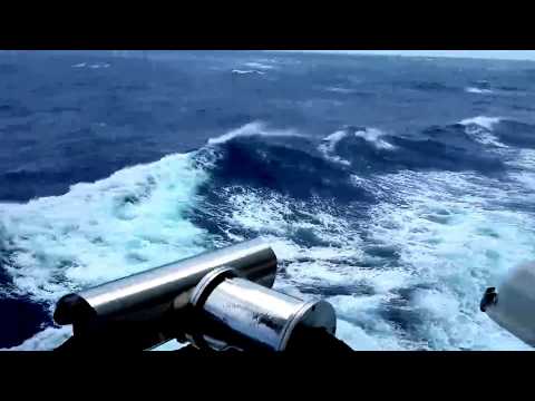 Aidaperla Jungfernfahrt 1.Seetag mit hohen Wellen